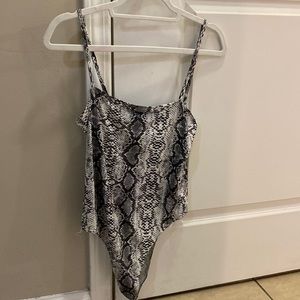 snakeskin bodysuit